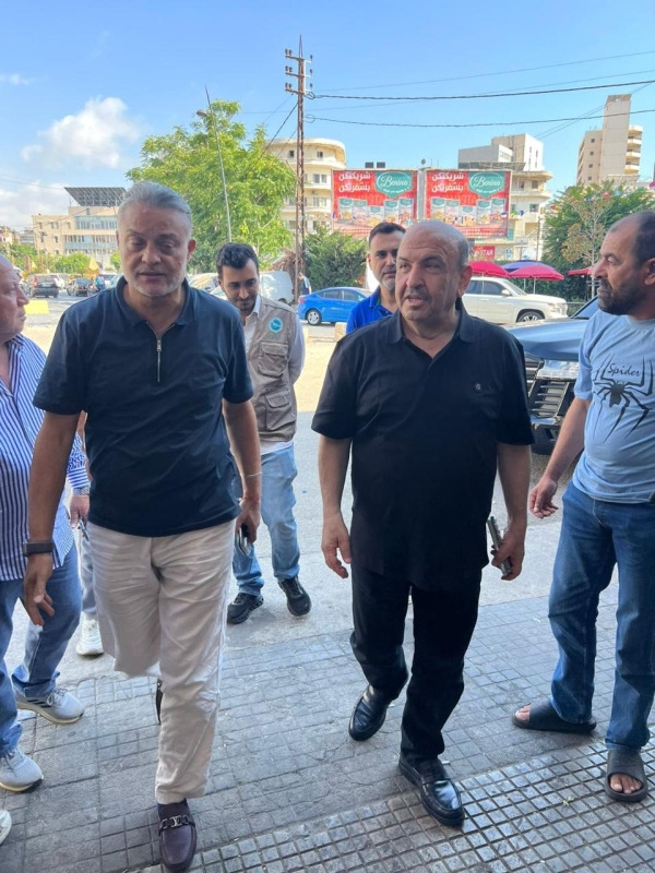 المهندس دنش يزور مركز إيواء "قصر العدل" القديم في صيدا ويلتقي القنصل ابو ظهر
