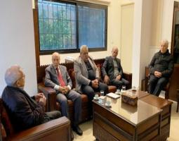 سعد يبحث مع وفد "الجبهة الديمقراطية " أوضاع الفلسطينيين في مخيمات لبنان