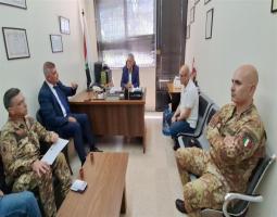 بديع يتسلم هبة ملابس لصالح الأطفال مقدمة من اللجنة الفنية العسكري بقيادة إيطاليا