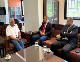 سعد والبزري و"الجماعة الاسلامية" يلتقون وفدا من دائرة معلومات الأمن العام في الجنوب.