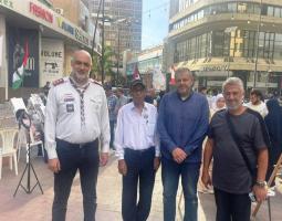 كشافة الإمام المهدي نظمت مرسما فنيا بذكرى الشهيدين نصر الله وصفّي الدين في سوق صيدا التجاري