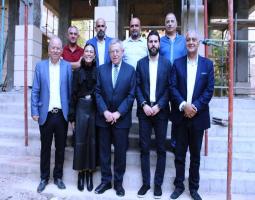 السنيورة يتفقد مع وفد بلدية صيدا و"الشركة العربية للأعمال المدنية" مشروع إنشاء "متحف صيدا الوطني"