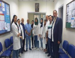 سعد يتفقد أعمال الترميم والأقسام الجديدة في"مستوصف الشهيد معروف سعد"