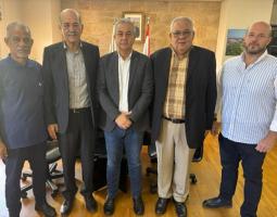 "تسهيل العمل للاجئين وتعزيز العلاقات الاخوية" عرضها وفد فلسطيني مع رئيسي بلديتي صيدا وحارة صيدا