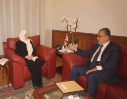 الحريري تطلع من وفد بلدية الهلالية على خطة إزالة التعديات ، وتصنيف "منطقة القصور"