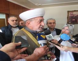 المفتي سوسان بعد لقاء فاعليات صيدا استنكاراً لمجزرة عين الحلوة : اعتداء على كرامة لبنان وسيادته وعلى حق الشعب الفلسطيني في العودة