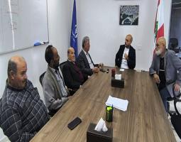 مرجان يبحث مع وفد اتحاد نقابات عمال فلسطين سبل تخفيف الأعباء المعيشية عن أبناء المخيمات