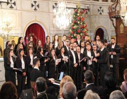 أمسية ميلادية لــ"روتاري صيدا ومطرانية الروم الكاثوليك"  في كاتدرائية القديس نيقولاوس