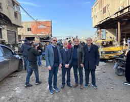 "جمعية تجار صيدا وضواحيها"طالبت الدولة  بالكشف على المحال المتضررة في المنطقة الصناعية والتعويض على أصحابها