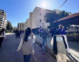 "مؤسسة مرجان الخيرية" توزّع مواد معقمة على 23 مركز إيواء في صيدا