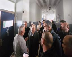 البزري يتفقّد مركز الإيواء في ثانوية الدكتور نزيه البزري الرسمية في صيدا