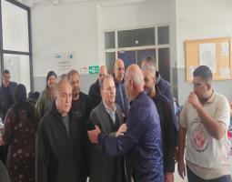البزري يتفقّد مركز الإيواء في ثانوية الدكتور نزيه البزري الرسمية في صيدا