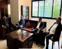 سعد يلتقي القنصل ابو ظهر الذي اعرب عن "تضامنه ودعمه لمواقف سعد الوطنية".