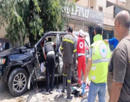 4 شهداء في استهداف مسيرة معادية سيارة على طريق النبطية الفوقا