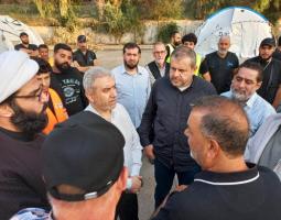 تامين 65 عائلة نازحه من الجنوب في بيوت جاهزة تم انشاؤها في الغازية