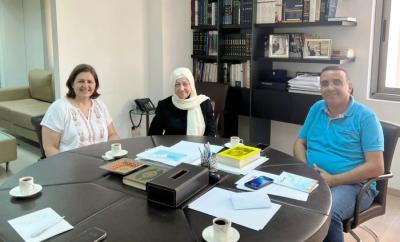 الحريري تلتقي مدير عام التعاونيات في لبنان , وتعرض مع الحلبي سبل تدريس البكالوريا الدولية