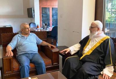 سعد يلتقي مسؤولين فلسطينيين