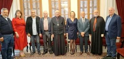 بديع زار مطارنة صيدا مهنئا بعيد الفصح المجيد