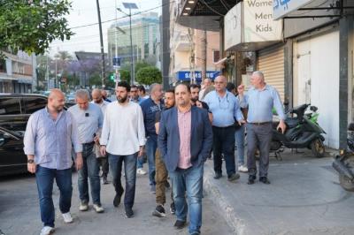 رئيس ونائب رئيس وأعضاء لائحة 'سوا لصيدا' جالوا في منطقة