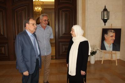 السيدة بهية الحريري تلتقي د.عبد الرحمن البزري