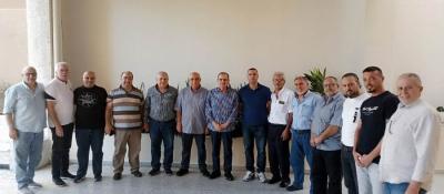 البزري يلتقي وفدي 