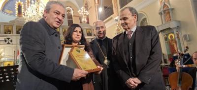 اختتام فعاليات قرية صيدا الميلادية بأمسية إحتفالية وتكريم الدكتورة هبة القواس