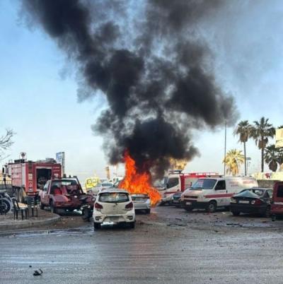 مسيرة اسرئيلية تستهدف سيارة في صيدا