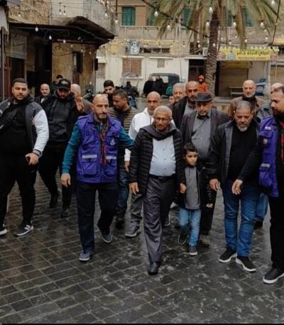 سعد يؤدّي صلاة عيد الفطر ويجول على الأضرحة ويلتقي النازحين في صيدا