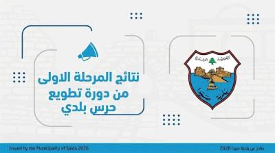 بلدية صيدا تعلن النتائج الاولية لتطويع حرس في جهاز الشرطة: 20 متأهلاً للمراحل اللاحقة