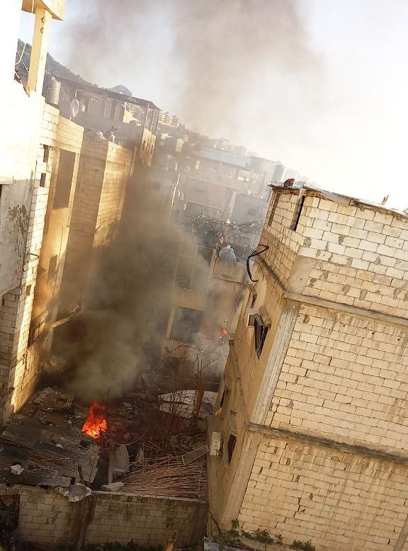 شهيدان وعدد من الجرحى في الغارة الاسرائيلية على مخيم عين الحلوة