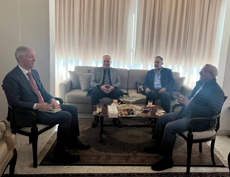 سعد يلتقي السفير البلجيكي والبحث يتناول "تعزيز الوضعين الإنساني والإغاثي في ظل الحرب"