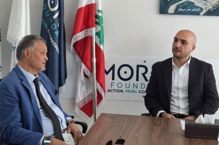 الصيدلي مرجان يلتقي القنصل أبو ظهر  والبحث يتناول أوضاع النازحين في ظل الظروف الراهنة