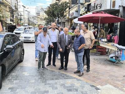 مبادرة عمر مرجان لتأهيل عدد من شوارع سوق صيدا التجاري بمواصفات فنية عالية